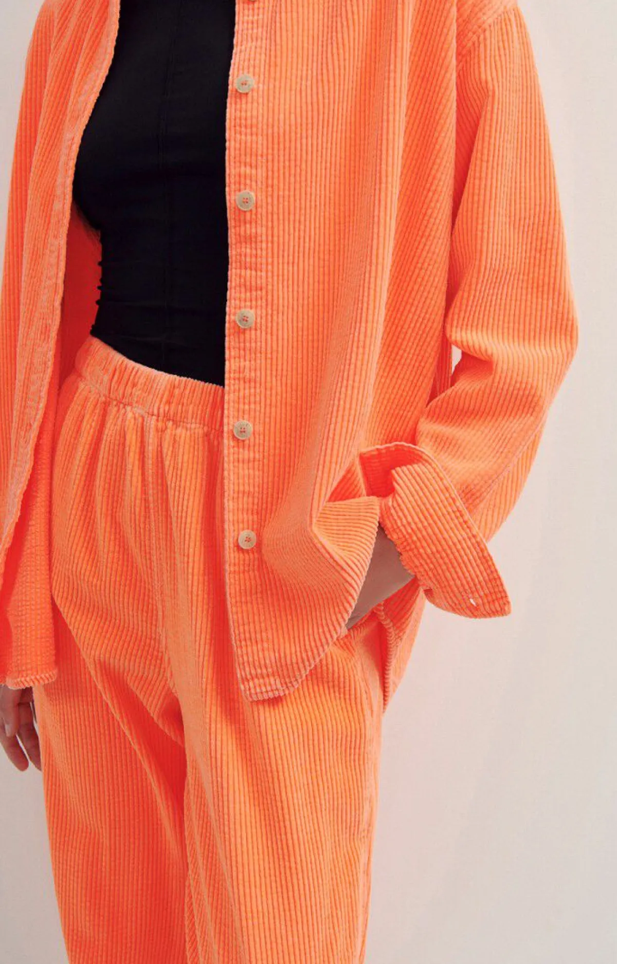 American Vintage Women'S Trousers Padow Fluorescent Orange Sale