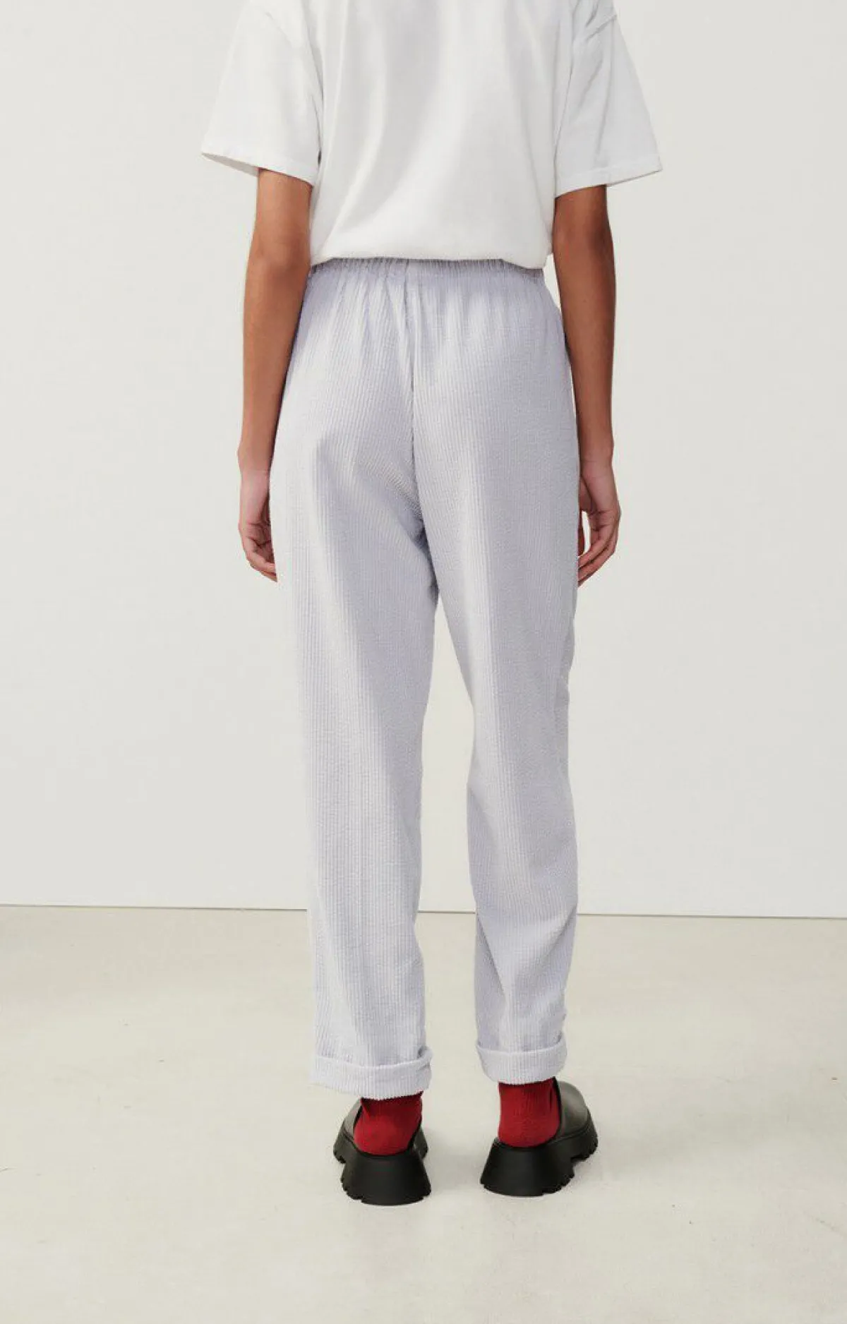American Vintage Women'S Trousers Padow Vintage Silver Clearance