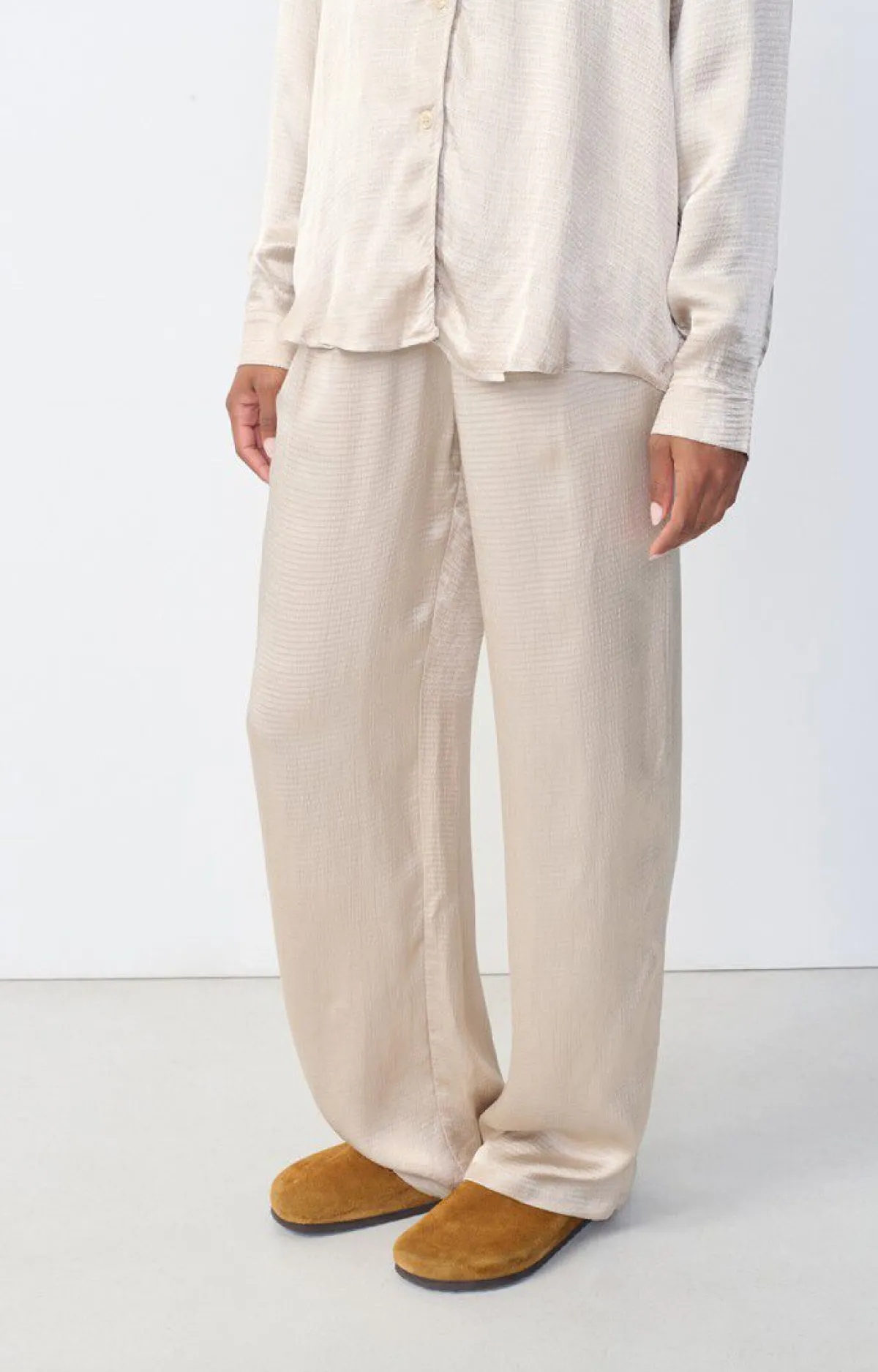 American Vintage Women'S Trousers Shaning Ecru Best