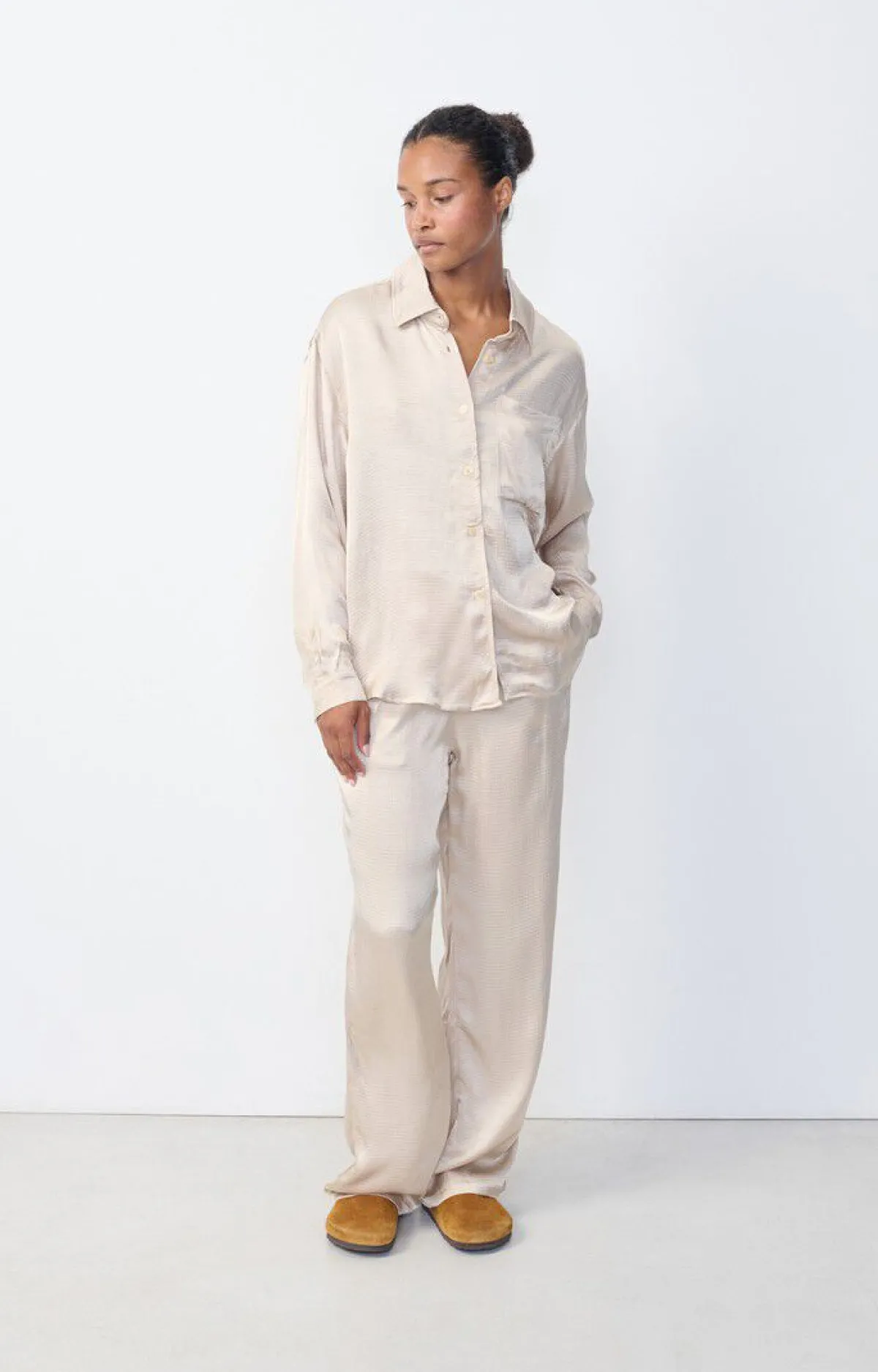 American Vintage Women'S Trousers Shaning Ecru Best