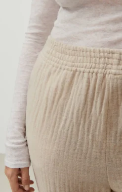 American Vintage Women'S Trousers Yenboro Mist Melange Flash Sale