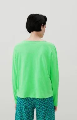 American Vintage Women'S T-Shirt Aksun Flashy Green Store