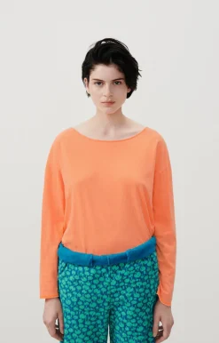 American Vintage Women'S T-Shirt Aksun Fluorescent Orange Cheap