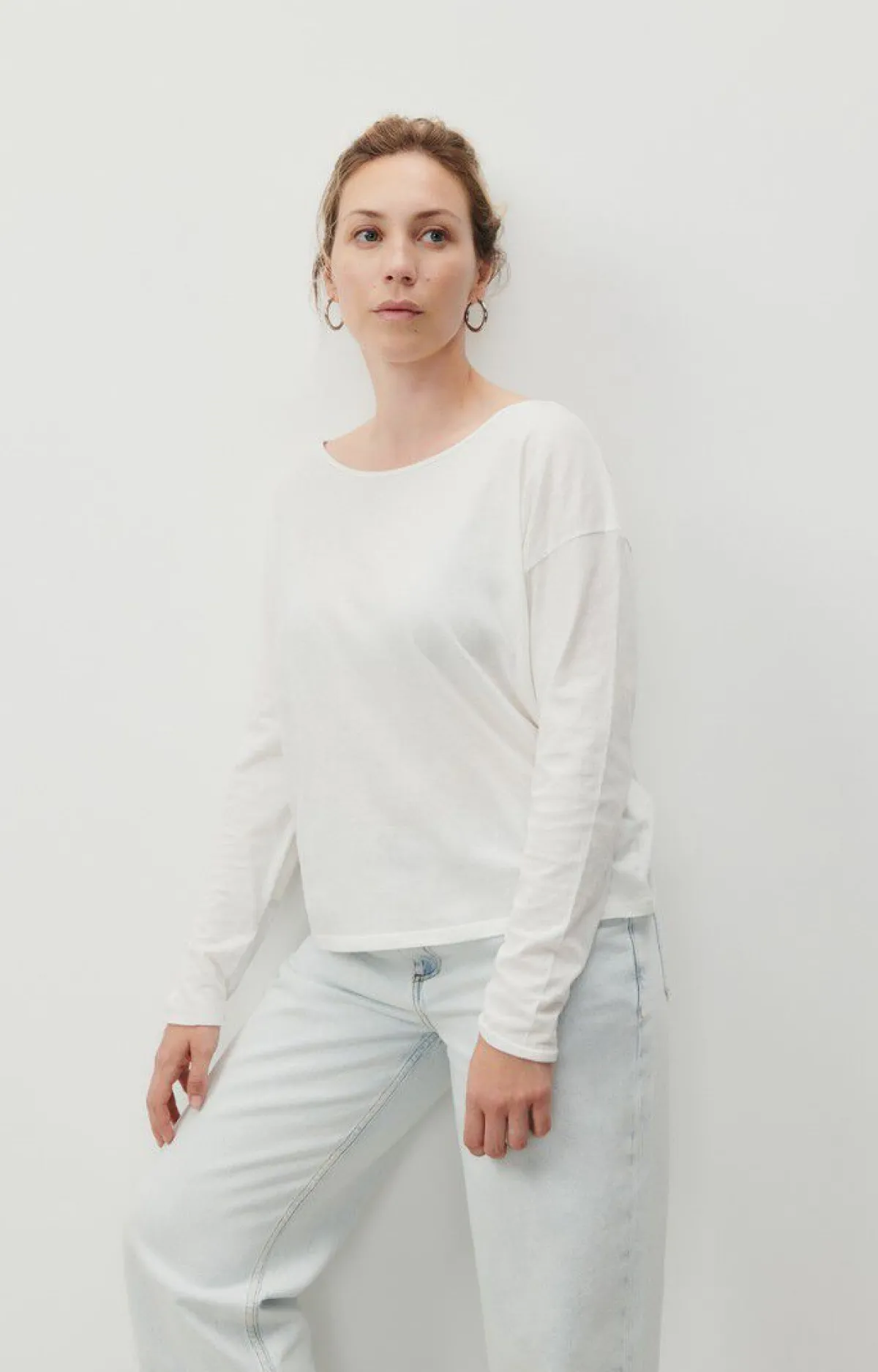 American Vintage Women'S T-Shirt Aksun White Cheap