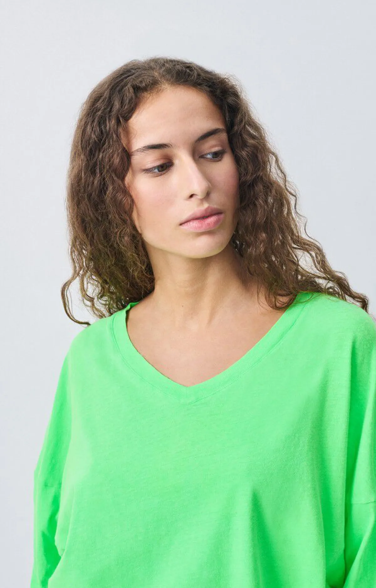 American Vintage Women'S T-Shirt Aksun Flashy Green Best Sale