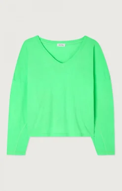 American Vintage Women'S T-Shirt Aksun Flashy Green Best Sale