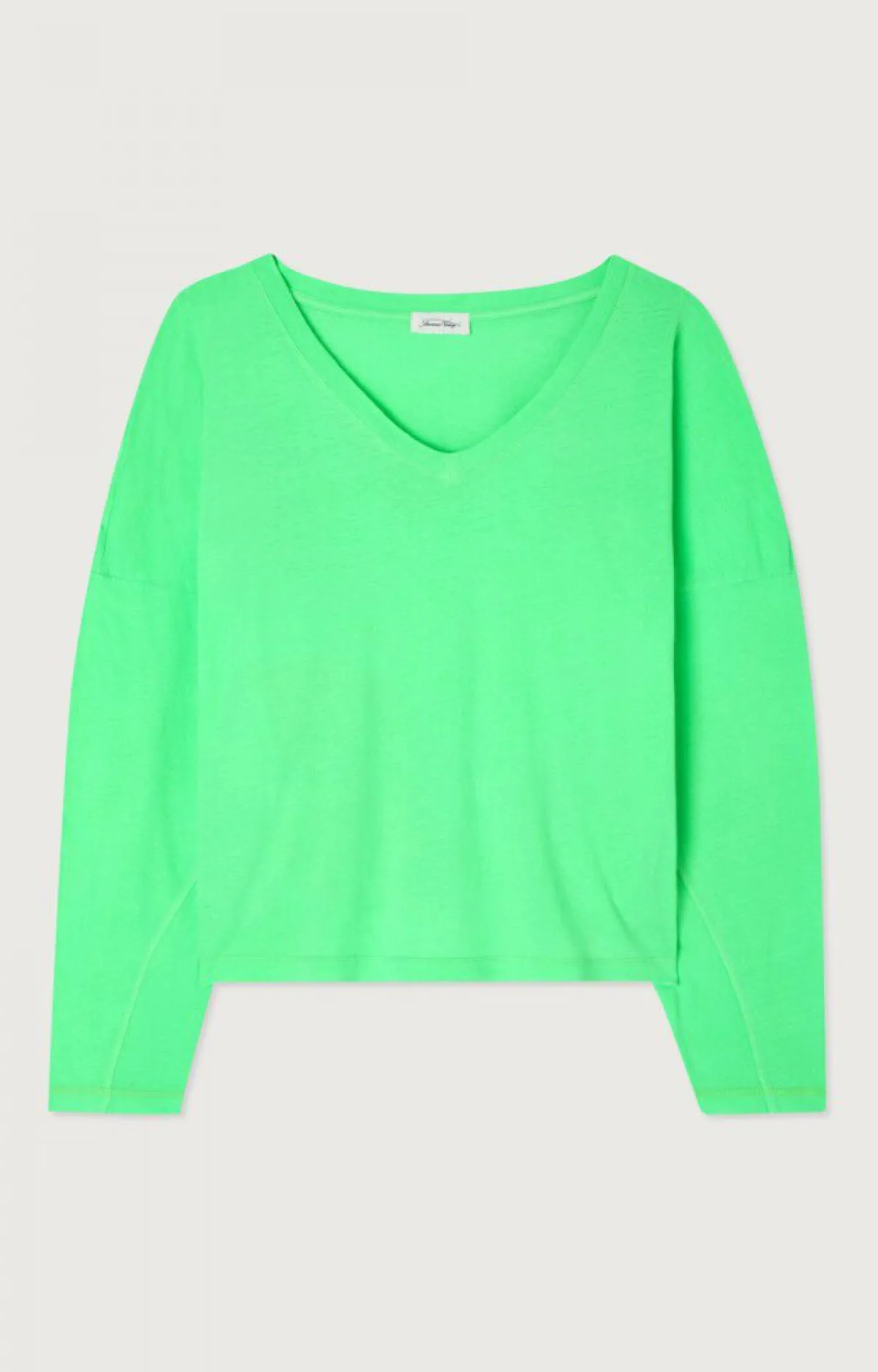 American Vintage Women'S T-Shirt Aksun Flashy Green Best Sale