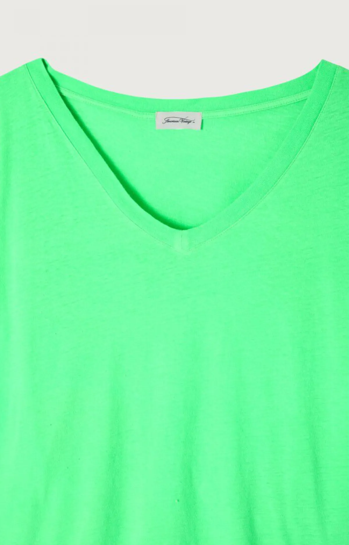 American Vintage Women'S T-Shirt Aksun Flashy Green Best Sale