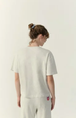 American Vintage Women'S T-Shirt Bozy Melange Cream Clearance