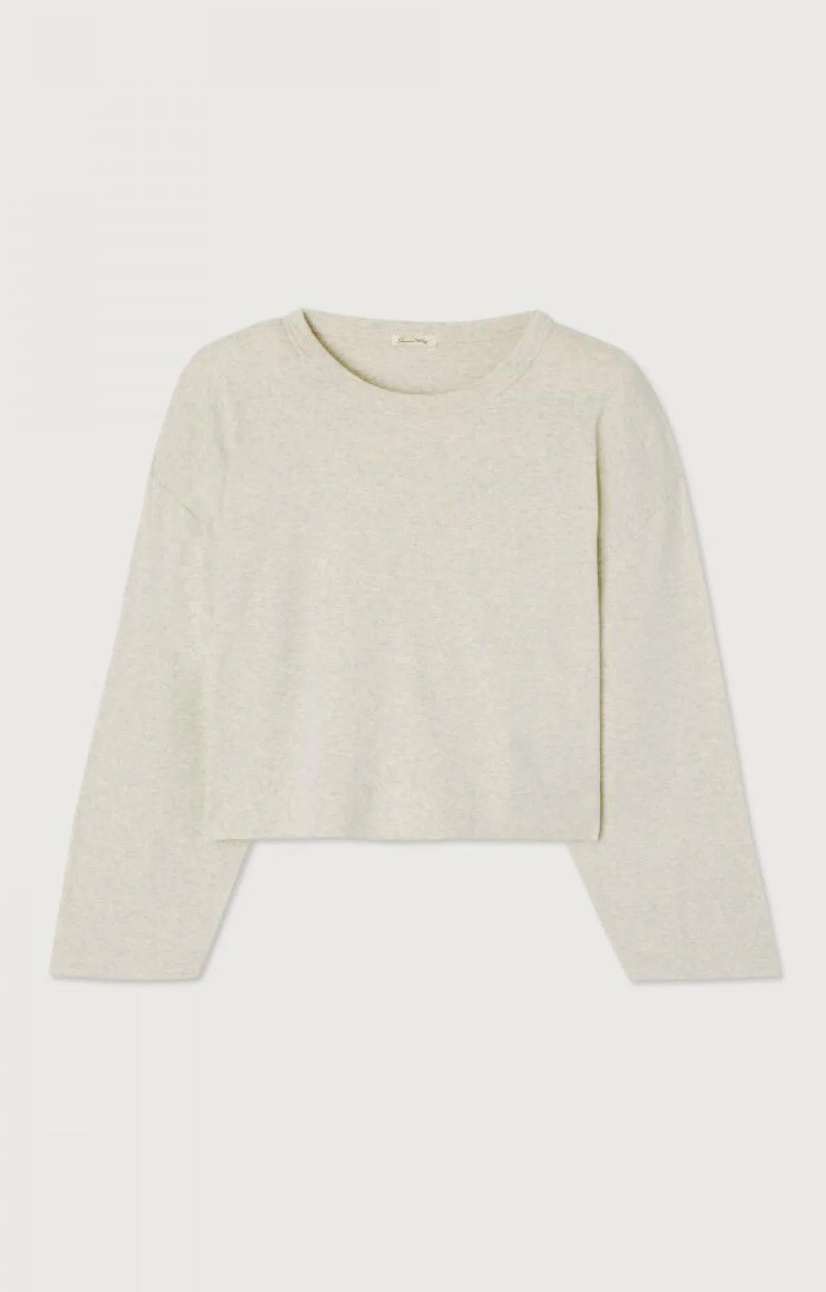 American Vintage Women'S T-Shirt Bozy Melange Cream Hot