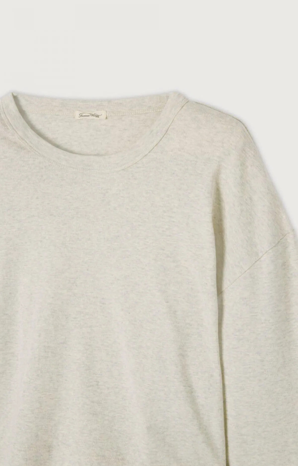American Vintage Women'S T-Shirt Bozy Melange Cream Hot