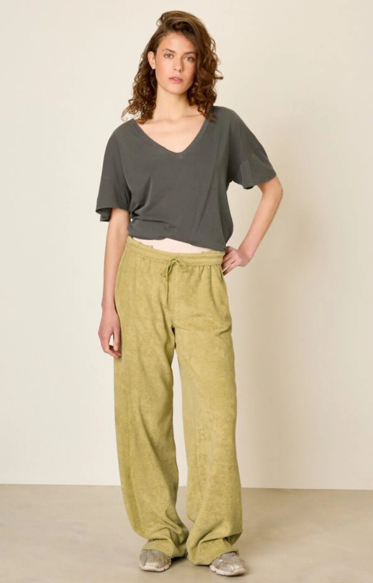 American Vintage Women'S T-Shirt Devon Vintage Slate Sale