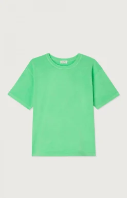 American Vintage Women'S T-Shirt Fizvalley Flashy Green Discount
