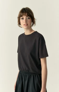 American Vintage Women'S T-Shirt Fizvalley Carbon Vintage Clearance