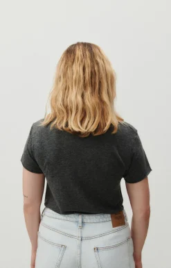 American Vintage Women'S T-Shirt Jacksonville Charcoal Melange Outlet