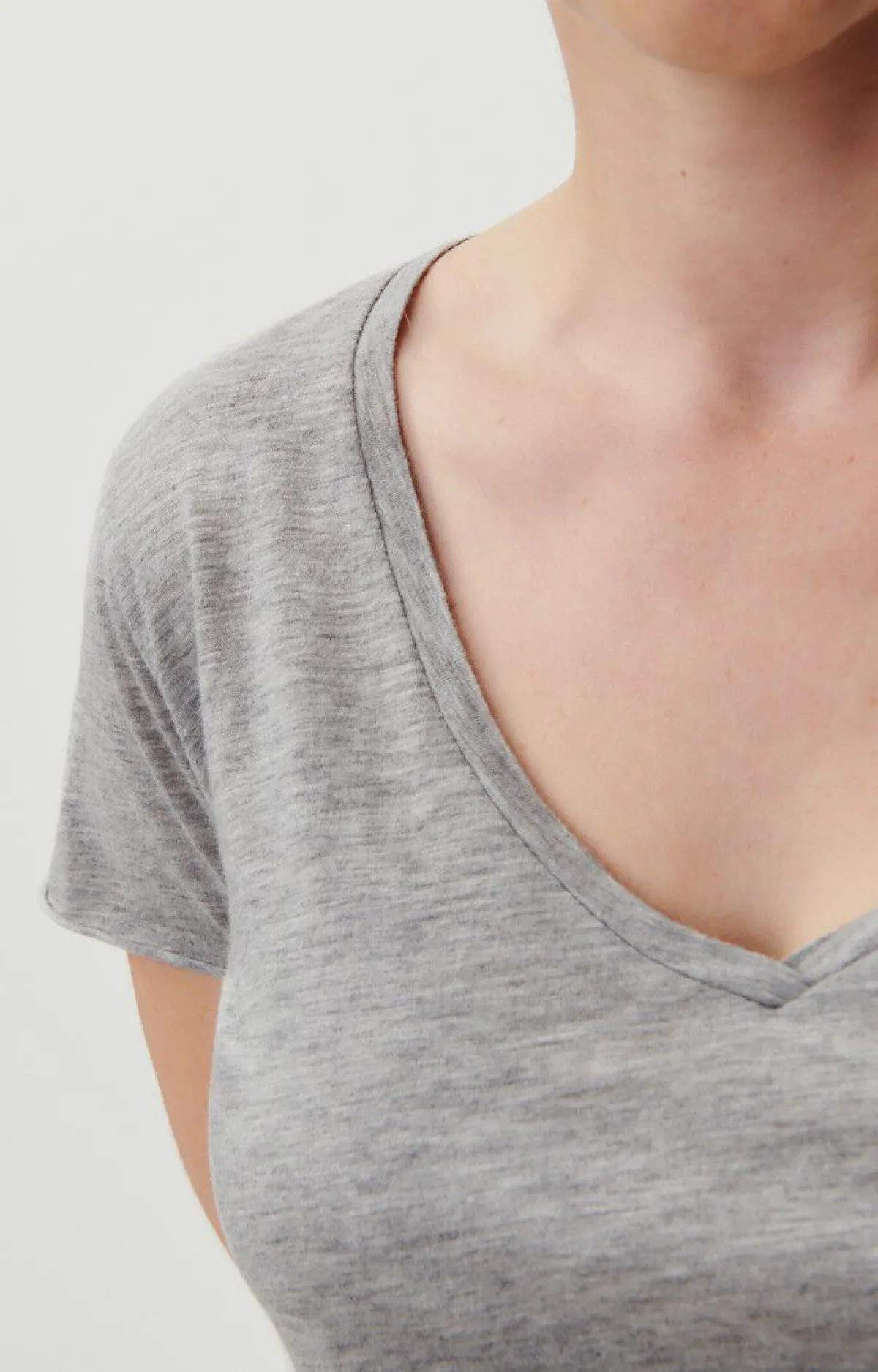 American Vintage Women'S T-Shirt Jacksonville Heather Grey Flash Sale