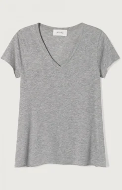 American Vintage Women'S T-Shirt Jacksonville Heather Grey Flash Sale