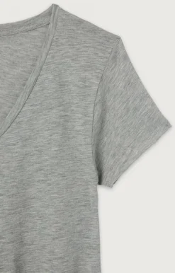 American Vintage Women'S T-Shirt Jacksonville Heather Grey Flash Sale