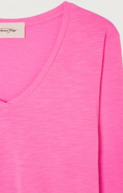 American Vintage Women'S T-Shirt Jacksonville Fluo Pink Cheap