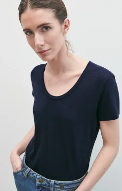 American Vintage Women'S T-Shirt Jacksonville Navy Discount