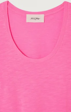 American Vintage Women'S T-Shirt Jacksonville Fluo Pink Hot