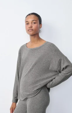 American Vintage Women'S T-Shirt Vetington Heather Grey Flash Sale