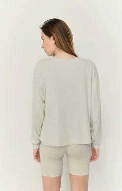 American Vintage Women'S T-Shirt Ypawood Heather Grey Flash Sale