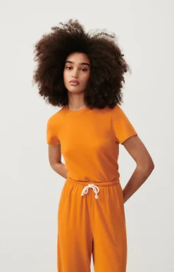 American Vintage Women'S T-Shirt Ypawood Melange Pumpkin Store