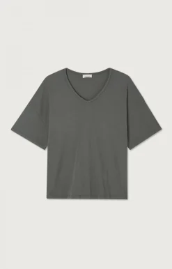 American Vintage Women'S T-Shirt Zelym Metal Vintage New