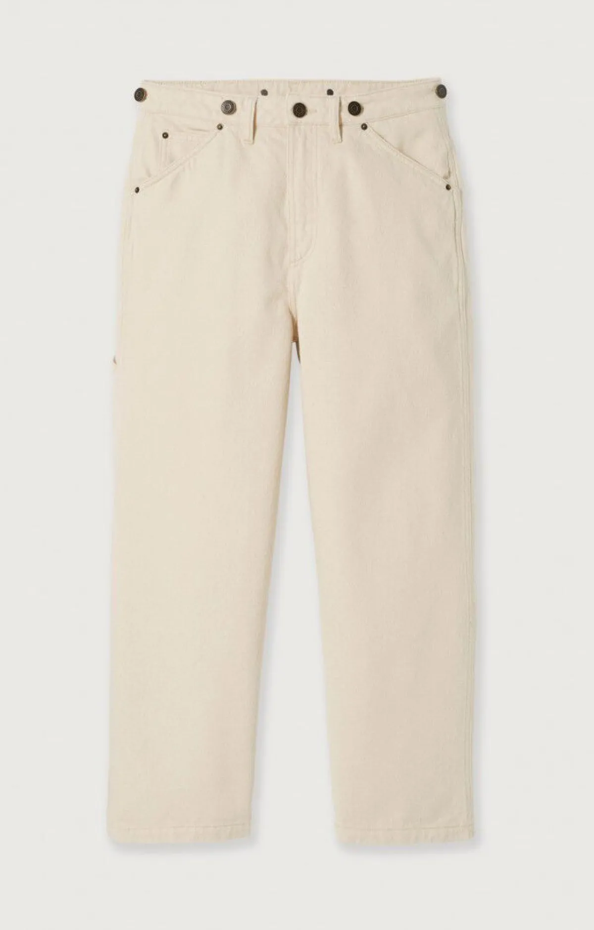 American Vintage Women'S Worker Straight Jeans Spywood Ecru Outlet