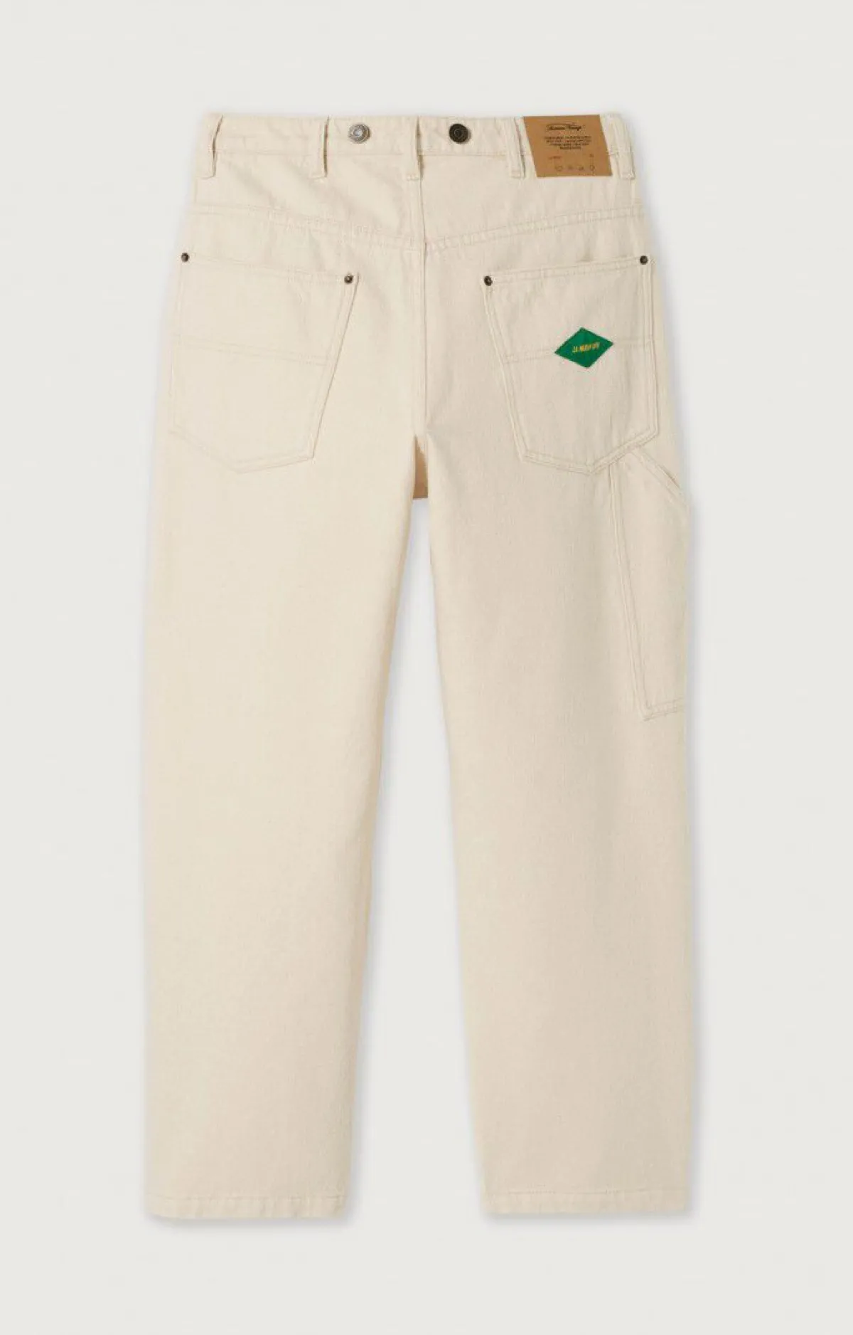 American Vintage Women'S Worker Straight Jeans Spywood Ecru Outlet