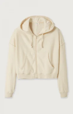 American Vintage Women'S Zipped Hoodie Bobypark Ecru Best