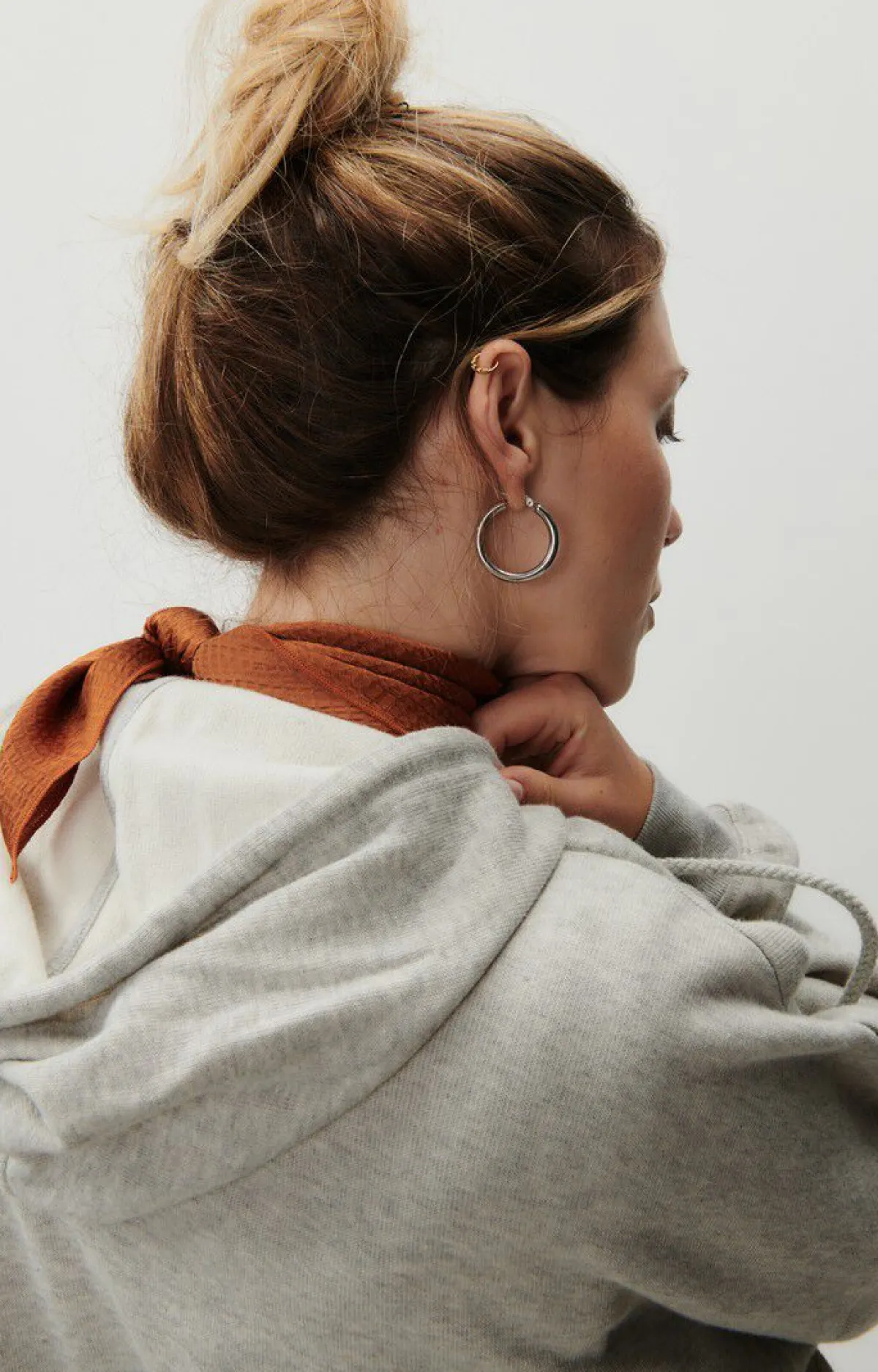 American Vintage Women'S Zipped Hoodie Givston Heather Grey Online