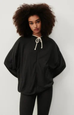 American Vintage Women'S Zipped Hoodie Ypawood Carbon Melange Shop