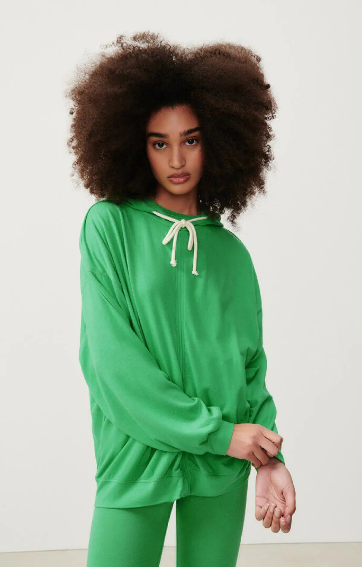 American Vintage Women'S Zipped Hoodie Ypawood Melange Meadow Cheap