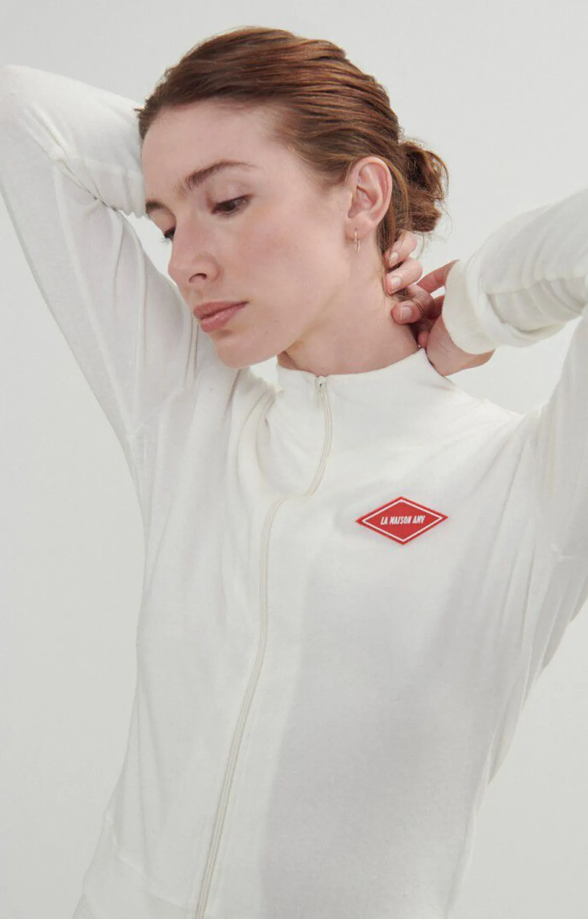 American Vintage Women'S Zipped Sweatshirt Rakabay White Store