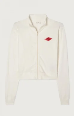 American Vintage Women'S Zipped Sweatshirt Rakabay White Store